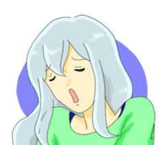 Women who do not look at the eyes sticker #3910113