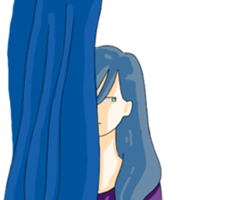 Women who do not look at the eyes sticker #3910123