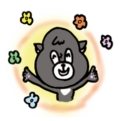 Playful dog Poe sticker