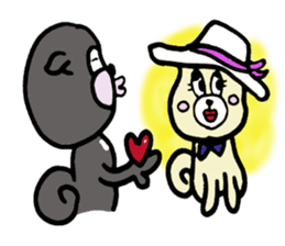 Playful dog Poe sticker sticker #3910499