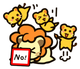 Lion to be muffled sticker #3910970