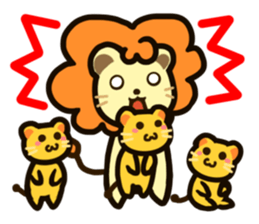 Lion to be muffled sticker #3910981