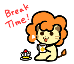 Lion to be muffled sticker #3911000