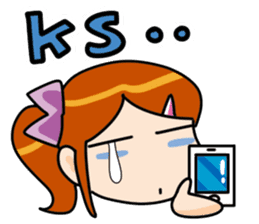 Lovely girl Sticker sticker #3911058