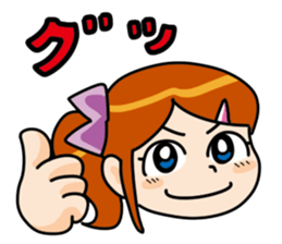 Lovely girl  Sticker sticker #3911061