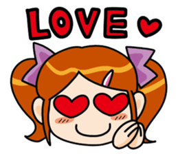 Lovely girl  Sticker sticker #3911079