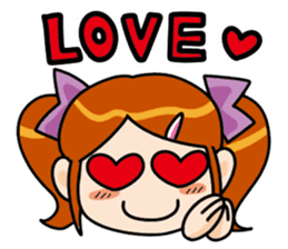 Lovely girl Sticker sticker #3911079