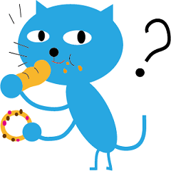 Cool blue cat