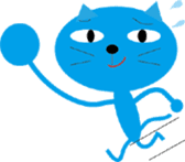 Cool blue cat sticker #3911213