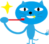 Cool blue cat sticker #3911232