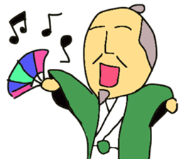 He's a syogun. sticker #3911316