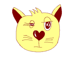 Heart-nose Sakkey's days sticker #3911474