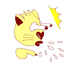 Heart-nose Sakkey's days sticker #3911482