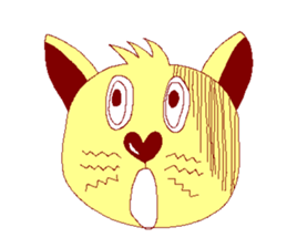 Heart-nose Sakkey's days sticker #3911483