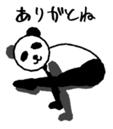 Yoga panda sticker #3911639