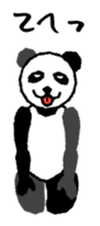 Yoga panda sticker #3911646