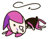 Fangirl-Cat Flonya from Planet Nyankoro sticker #3911673