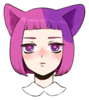 Fangirl-Cat Flonya from Planet Nyankoro sticker #3911686