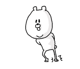 He is like a bear. sticker #3911731