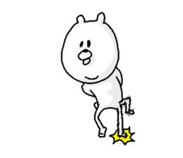 He is like a bear. sticker #3911732