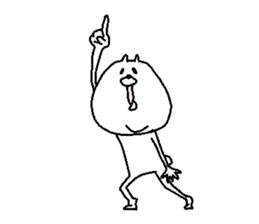 He is like a bear. sticker #3911746