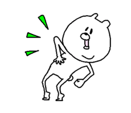 He is like a bear. sticker #3911751