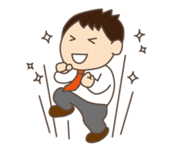 Daily life of Japanese salarymen. sticker #3911853
