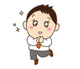 Daily life of Japanese salarymen. sticker #3911856