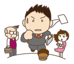 Daily life of Japanese salarymen. sticker #3911863