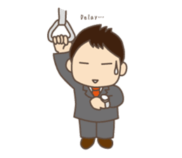Daily life of Japanese salarymen. sticker #3911867