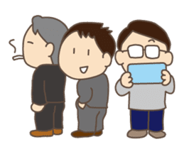Daily life of Japanese salarymen. sticker #3911872