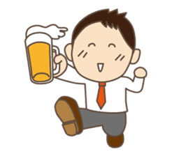 Daily life of Japanese salarymen. sticker #3911876