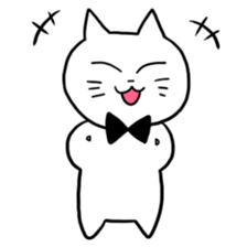 A young man and waitress of the cat sticker #3912018