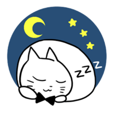 A young man and waitress of the cat sticker #3912022