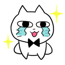 A young man and waitress of the cat sticker #3912030