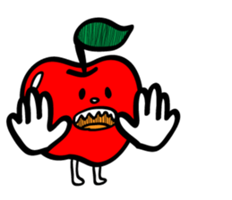 Funny Apple! sticker #3912080
