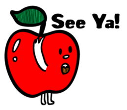 Funny Apple! sticker #3912086