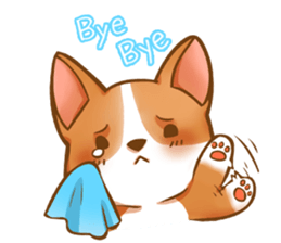Corgi 'the boss' sticker #3912608