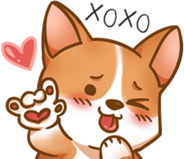Corgi 'the boss' sticker #3912610