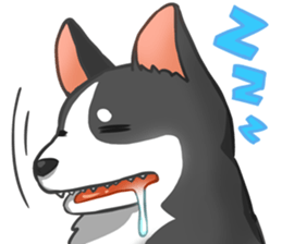 Corgi 'the boss' sticker #3912612