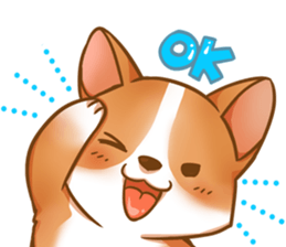 Corgi 'the boss' sticker #3912616