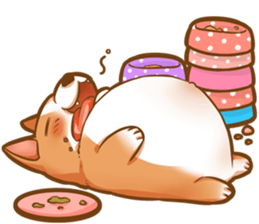 Corgi 'the boss' sticker #3912618