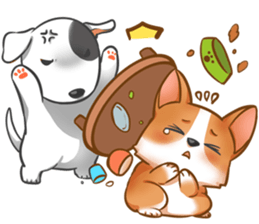 Corgi 'the boss' sticker #3912619