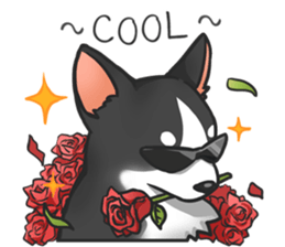 Corgi 'the boss' sticker #3912620