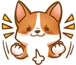 Corgi 'the boss' sticker #3912622