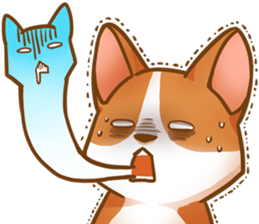 Corgi 'the boss' sticker #3912623