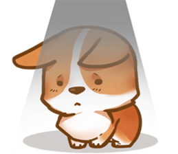 Corgi 'the boss' sticker #3912626