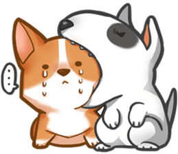 Corgi 'the boss' sticker #3912627