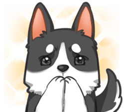 Corgi 'the boss' sticker #3912628
