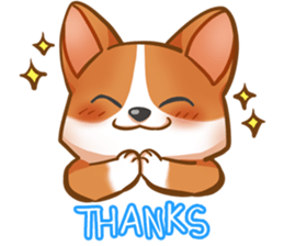 Corgi 'the boss' sticker #3912634